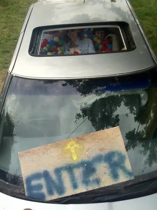 ball pit en el campo