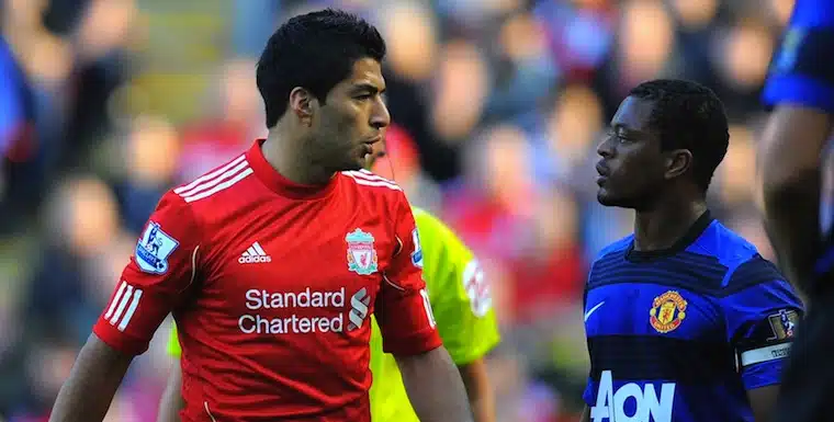 Liverpool+Vs+Man+United+Patrice+evra+luis+suarez