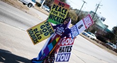 Anti-Anti-Gay Protest Signs War. Rape. Murder. Poverty. Made In Chelsea. There are so many persistently shit things going on in the world and we are still getting in a tizz about same sex relationships.