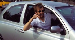 Guy in Greece completely loses it after being blocked in by another car. Road rage, ahoy!