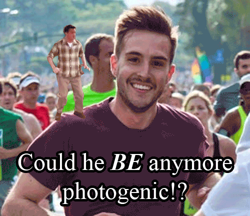 chandler dancing on photogenic guy