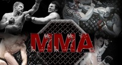 A 53 year old spectator smashes the fuck out of a 21 year old MMA fighter. Next stop: UFC?
