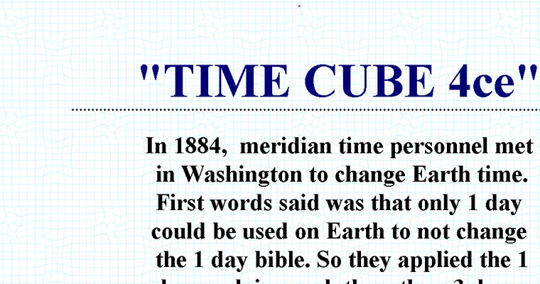 Time Cube website