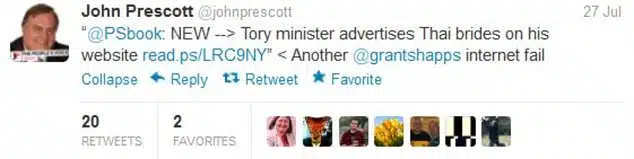 John Prescott Twitter John Prescott Twitter