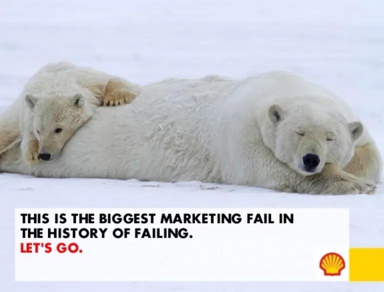 Shell 3 Shell PR disaster advert created