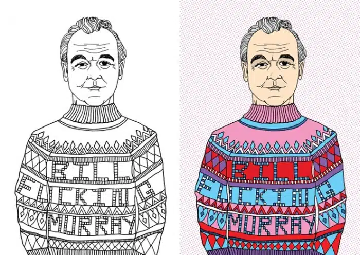 bill murray colouring book 6
