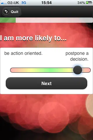 Hue - iPhone App - Question Example - Decision Hue - iPhone App - Question Example - Decision