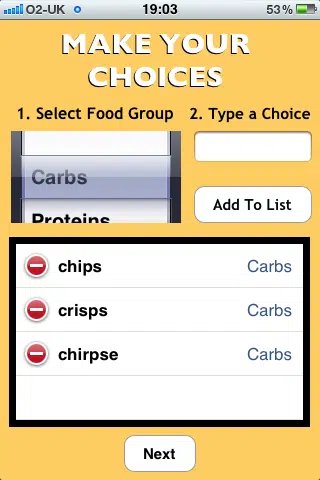 Happy Diet - Choose Food - iPhone Happy Diet - Choose Food - iPhone