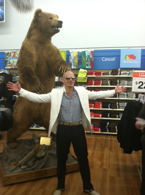 Pitbull With A Bear