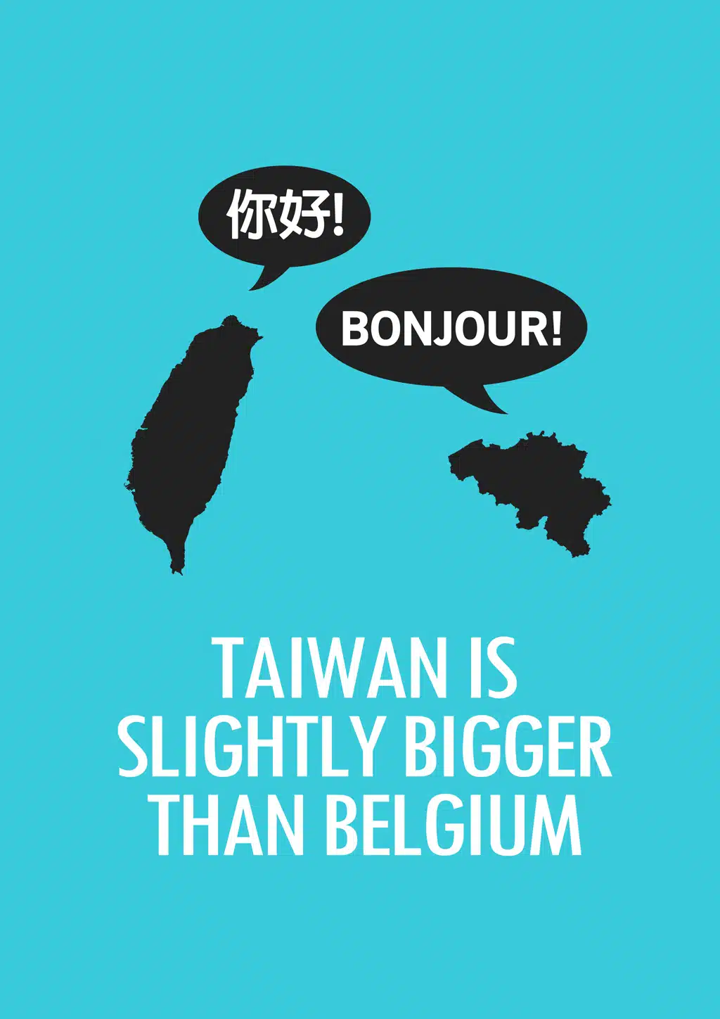 Taiwan is Bigger Than Belgium Taiwan is Bigger Than Belgium