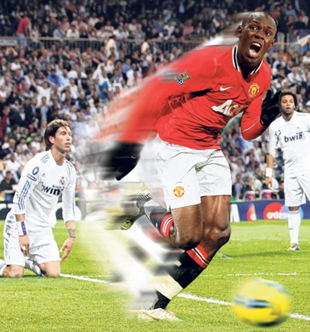 Usain Bolt Playing For Manchester United