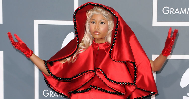 Nicki Minaj performing at The Grammys.