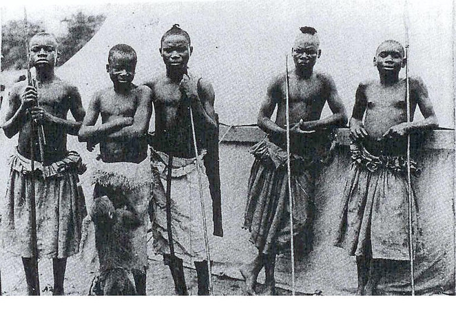 Ota Benga - With Tribe - Congo