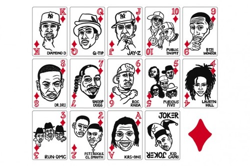 hip hop playing cards diamonds