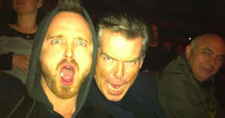 Aaron Paul Pierce Brosnan Aaron Paul Pierce Brosnan