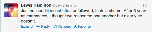Lewis Hamilton Tweets