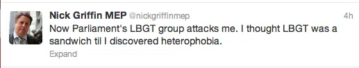 Nick Griffin LGBT Nick Griffin LGBT