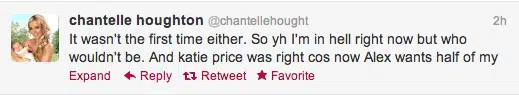 chantelle houghton alex reid twitter screen grab 3 chantelle houghton alex reid twitter screen grab 3