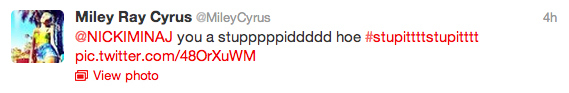 miley ray cyrus tweet