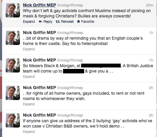 nick griffin twitter feed