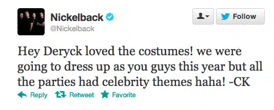 nickelback response nickelback response