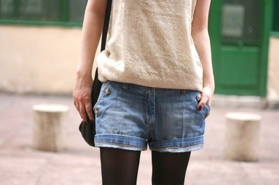 tights with shorts