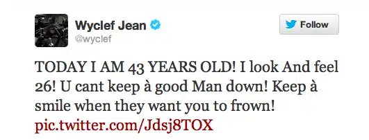 wyclef jean tweet wyclef jean tweet