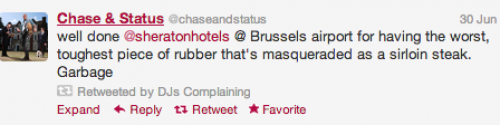Chase and Status complaining