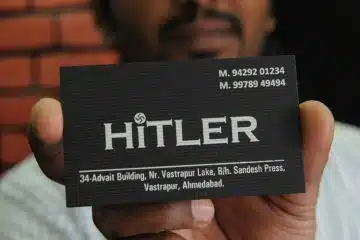 Hitler Shop India Business Card Hitler Shop India Business Card