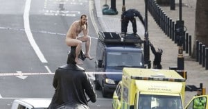 Naked Man Straddles Prince George