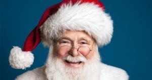Abseiling Santa Gets Beard Stuck In Zip-Line