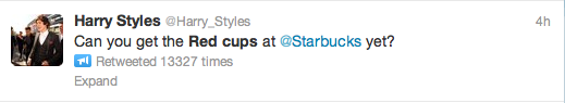 Starbucks Red Cups Tweet 9