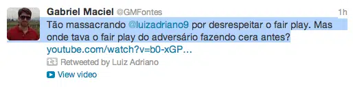 Luiz Adriano Tweet 3 Luiz Adriano Tweet 3