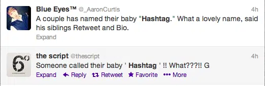 Hashtag Baby Twitter Screengrabs 4 Hashtag Baby Twitter Screengrabs 4