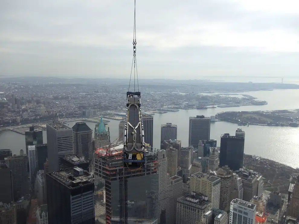 Escalators Hoisted Up World Trade Center 2 Escalators Hoisted Up World Trade Center 2