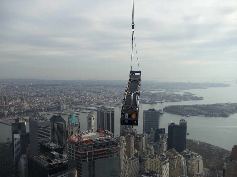 Escalators Hoisted Up World Trade Center 6
