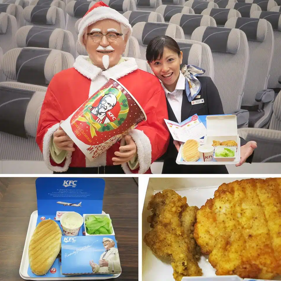 KFC Japanese Christmas - Christmas Chicken JAL Airline KFC Japanese Christmas - Christmas Chicken JAL Airline