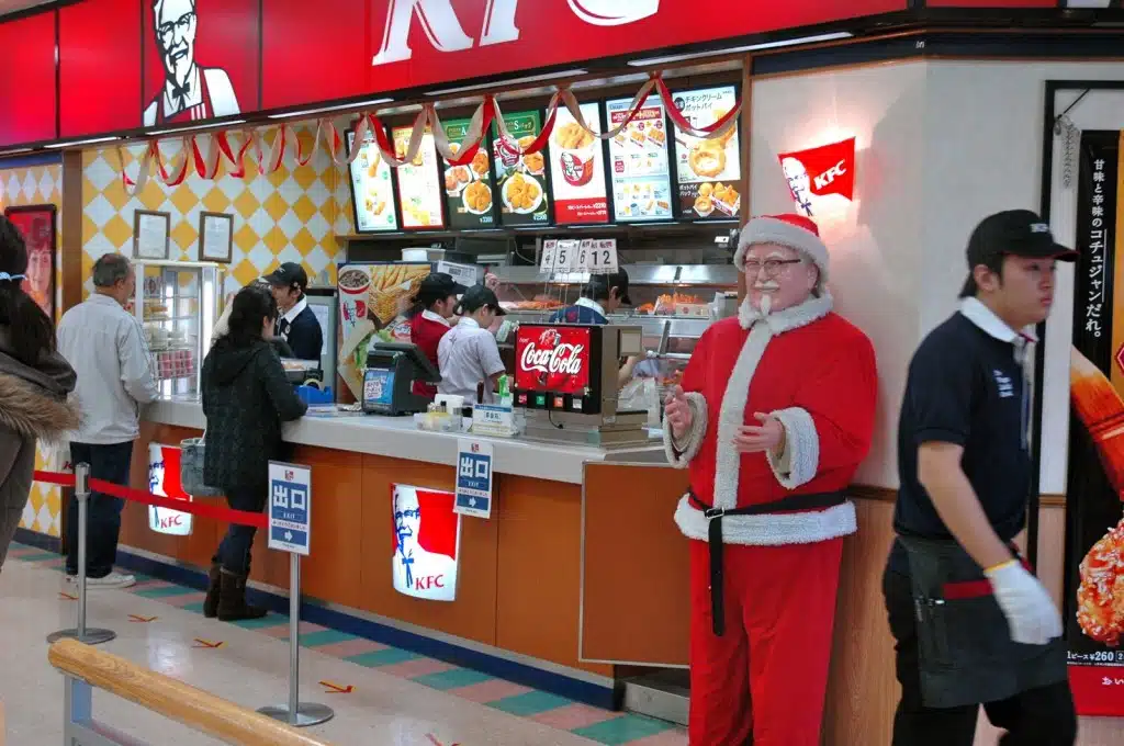 KFC Japanese Christmas - Colonel Santa KFC Japanese Christmas - Colonel Santa