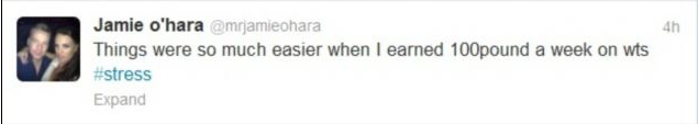Jamie O' Hara Twitter Screengrab 1