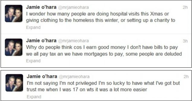 Jamie O Hara Twitter Screengrab 5
