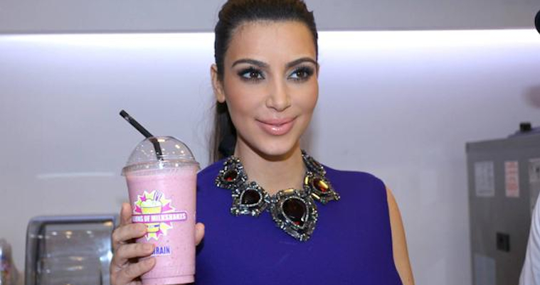 kim kardashian bahrain milkshake