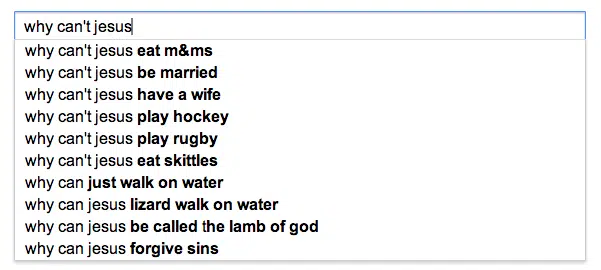 why can't jesus