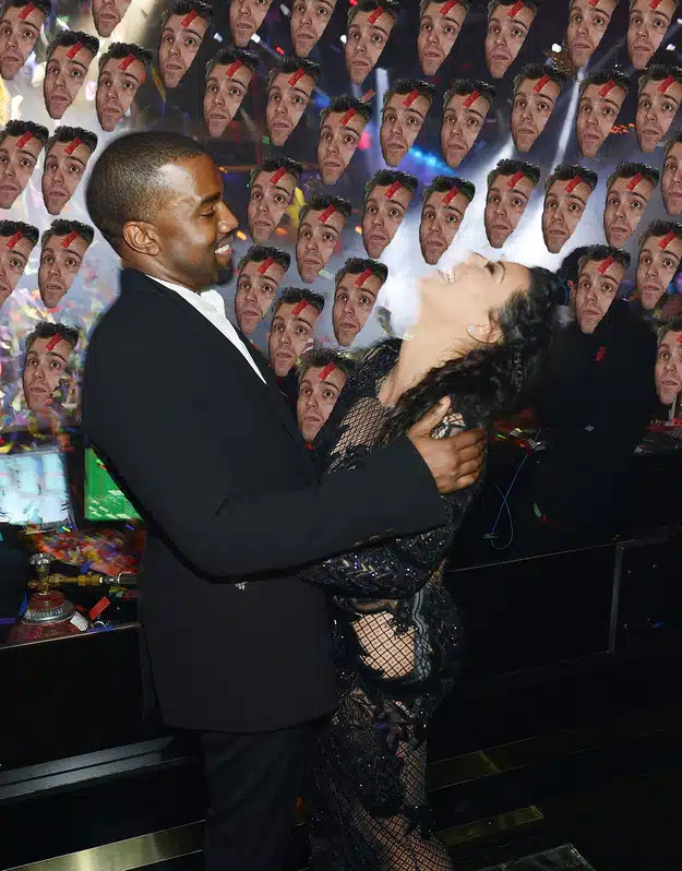 Kanye West Kim Kardashian NYE Photobomb 4 Kanye West Kim Kardashian NYE Photobomb 4