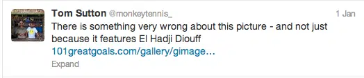 El Hadji Diouf Blacking Up Twitter Screengrab 1 El Hadji Diouf Blacking Up Twitter Screengrab 1