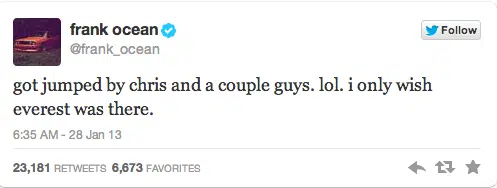 Frank Ocean Tweet 1 Frank Ocean Tweet 1