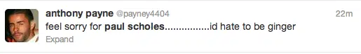 Paul Scholes Twitter Screengrab 1 Paul Scholes Twitter Screengrab 1