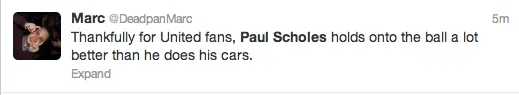 Paul Scholes Twitter Screengrab 7 Paul Scholes Twitter Screengrab 7