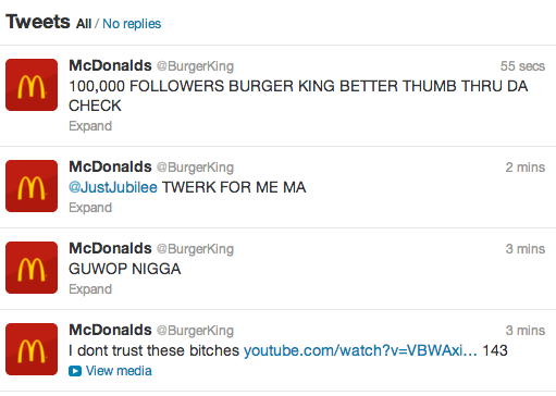 Mcdonald's Burger King Twitter Takeover 6