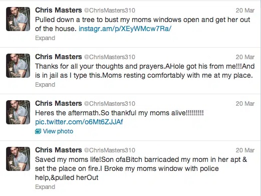 Chris Masters Twitter