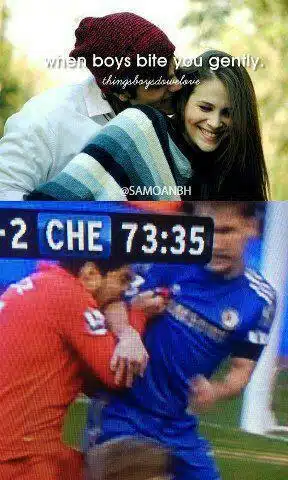 Luis Suarez biting 4